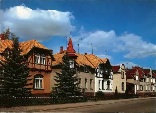 Ansichtskarte Gadebusch Häuser an der Bahnhofstraße 1995