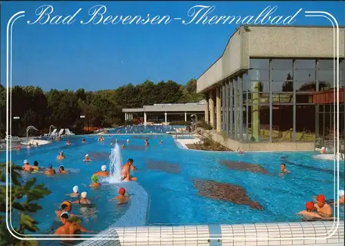Ansichtskarte Bad Bevensen Thermalbad, Badegäste 1985