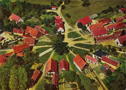 Schreyahn-Wustrow (Wendland) Runddorf Rundling Schreyahn Luftbild 1996