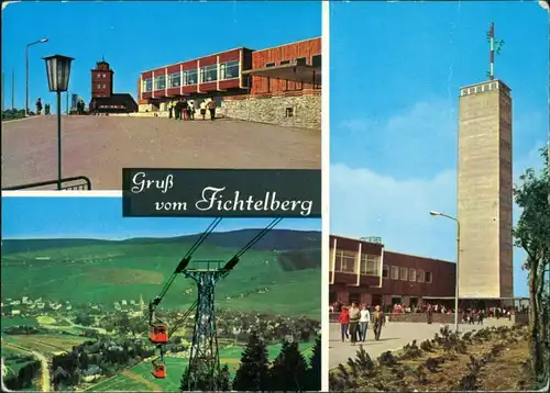 Cranzahl-Sehmatal Mehrbildkarte DDR Gruss vom Fichtelberg, Erzgebirge 1970