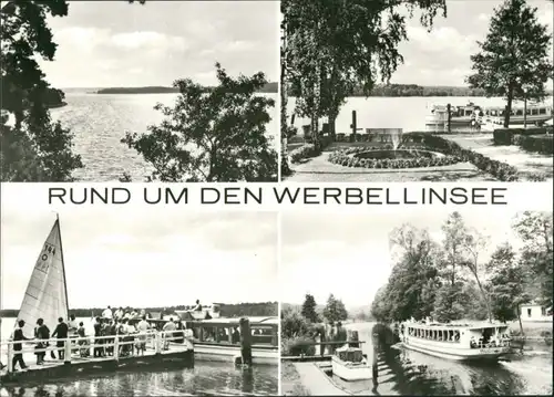 Ansichtskarte Altenhof-Werbellinsee-Schorfheide 4 Bild Fahrgastschiffe 1982