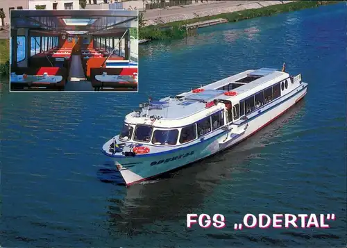 Ansichtskarte Oderberg (Barnim) Fahrgastschiff bei fahrt 2005