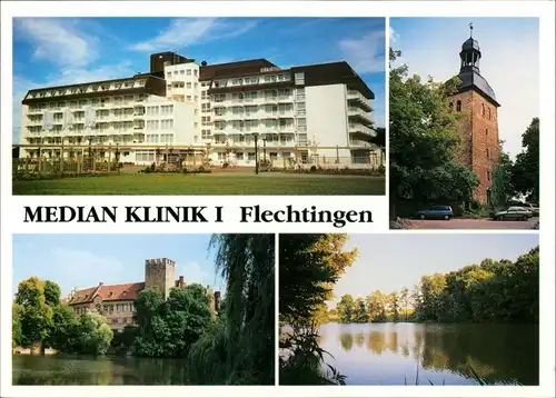 Flechtingen-Börde-Hakel Median Klinik, Wasserschloss, Holzmühlenteich 1998
