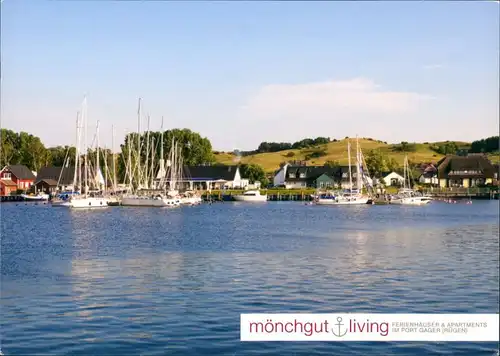 .Mecklenburg-Vorpommern Insel Rügen, Port Gager, Ferienhäuser und Boote 1998