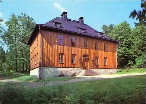 Gabelbach-Ilmenau Jagdhaus, Pavillon de chasse, Thüringen Postkarte 1988