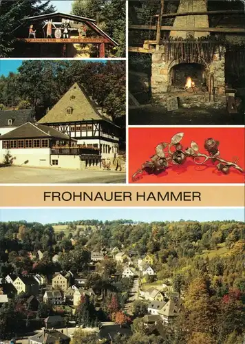 Frohnau Frohnauer Hammer: Schwibbogen Kunstgeschmiedete eiserne Rose 1988