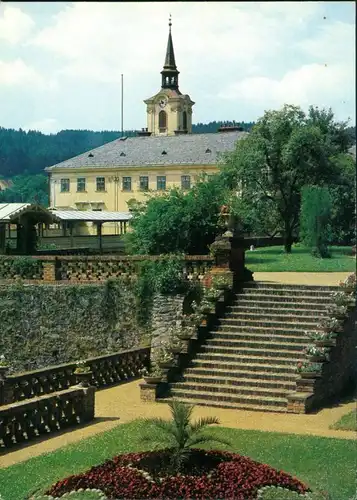 Postcard Lissitz Lysice Zámek/Schloss 1989