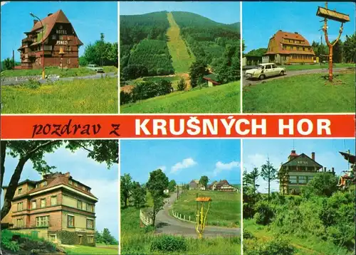 Postcard .Tschechien Pozdrav z Krušných hor/Böhmisches Erzgebirge 1973