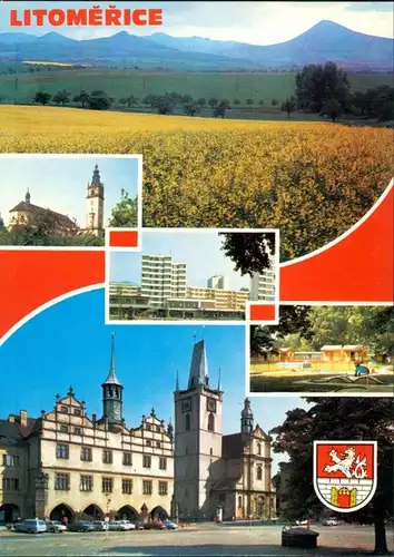 Leitmeritz Litoměřice Milešovka, Katedrální kostel, Nové sídliště, radnici 1981