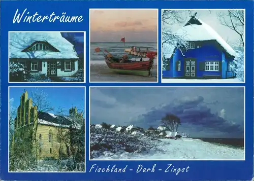 Fischland 5 Ansichten "Winterträume" Häuser, Ostsee, Gebäude 1997