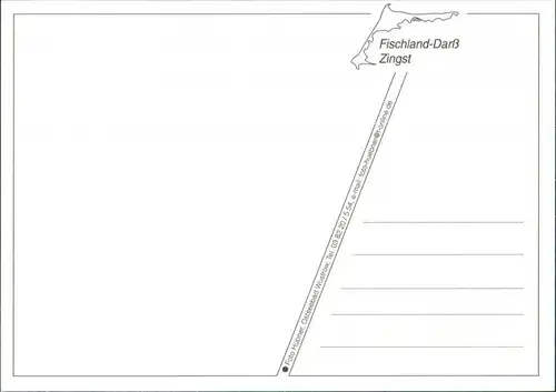 Fischland Mehrbildkarte mit Umgebungskarte, Ostsee-Ansichten 1997