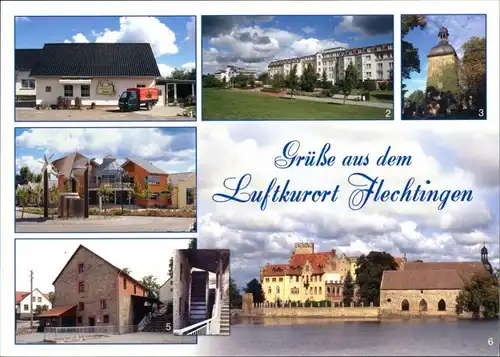 Flechtingen-Börde-Hakel Gruss-Karte diverse Gebäude, Mühle, Wasserburg uvm. 2000