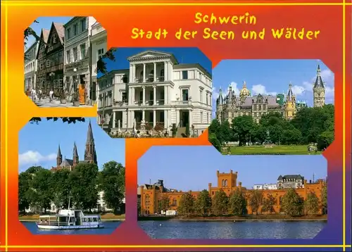 Schwerin Schlachtermarkt, Kückenstiftung, Schloss Pfaffenteichfähre, Arsenal