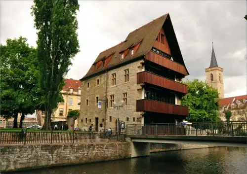 Erfurt Augustiner an der Krämerbrücke, Gaststätte, Brücke 1995
