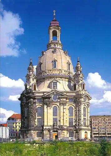 Ansichtskarte Innere Altstadt-Dresden Frauenkirche nach dem Wiederaufbau 2003