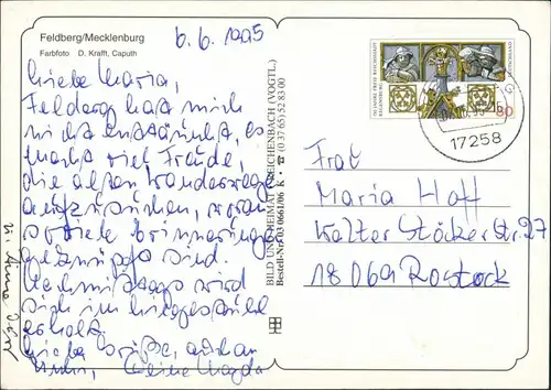 Feldberg-Feldberger Seenlandschaft Schmaler Luzin, Feldberg in Mecklenburg, See 1995