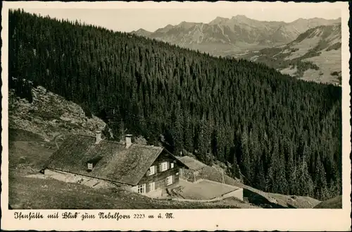 Hirschegg-Mittelberg Panorama-Ansicht Ifenhütte, Klein-Walsertal 1934