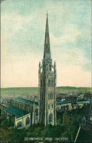 Postcard Coventry Blick über die Stadt 1911