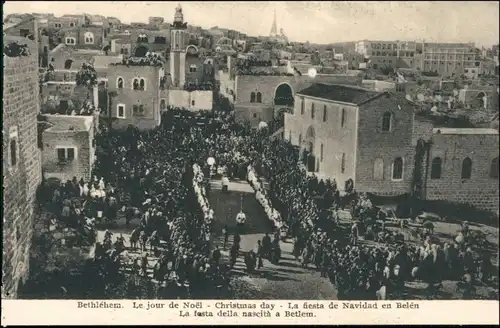 Bethlehem בֵּית לֶחֶם بيت لحم Weihnachten, Prozession - Straße 1918 