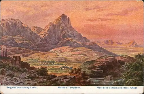 Jericho יְרִיחוֹ أريحا Berg der Versuchung - Palästina 1905 