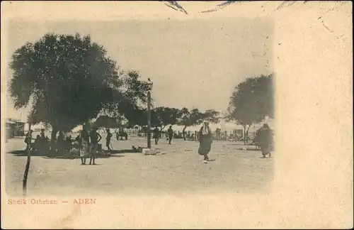 Postcard Aden عدن Sheik Otharn - Straße 1903 