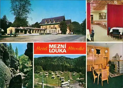 Herrnskretschen Hřensko Hotel Mezní louka Jídelna, Chatový tábor na Mezní louce