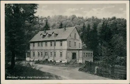 Alexisbad-Harzgerode Hotel Klostermühle, Harz, Restaurant & Kaffee 1952