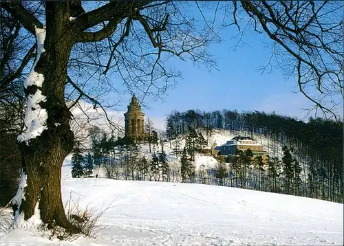 Eisenach Burschenschaftsdenkmal Winterimpression auf der Göpelskuppe 2000