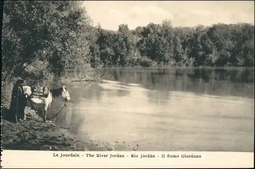 Postcard Westjordanland נהר הירדן نهر الأردن/Jordan 1916