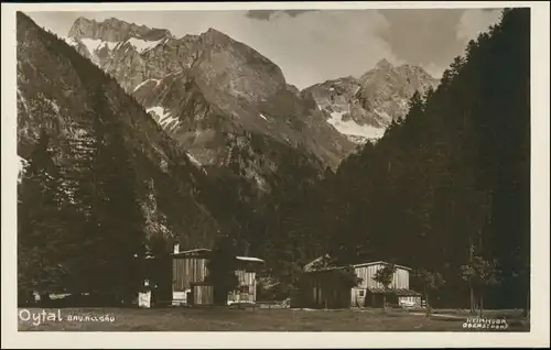 Oberstdorf (Allgäu) Oytal Bayern Allgäu, Panorama Ansicht Alpen Berge 1932