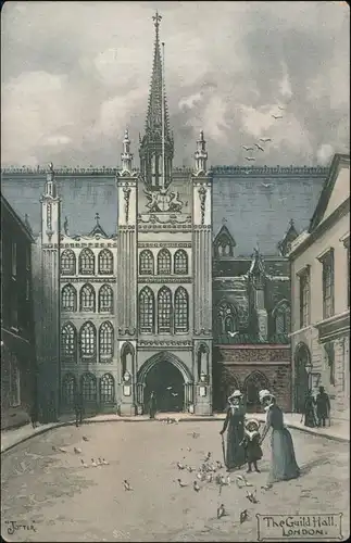 Postcard London The Guild Hall/"Jotter" Künstler, Künstlerkarte 1920