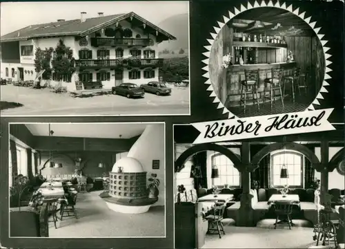 Ansichtskarte Inzell / Obb. Mehrbild Gasthaus Ninderhäusl 1963