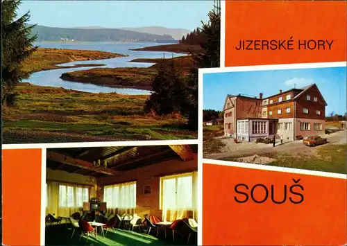 Dessendorf Desná JIZERSKÉ HORY SOUŠ Chata  přehradní nádrže na Černé Desné 1989
