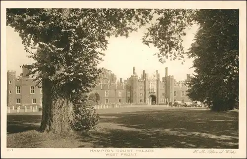 Postcard London West Front Buildings 1927