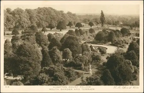 Postcard London South Garden and Terrace 1927