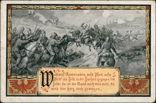 Ansichtskarte  Kavallerie, Soldaten zu Pferde, Militaria 1920 Gelaufen mit Stempel von BRESLAU