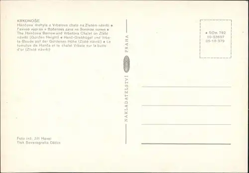 Witkowitz (Riesengebierge) Vítkovice v Krkonoších KRKONOŠE  u  Höhe 1980