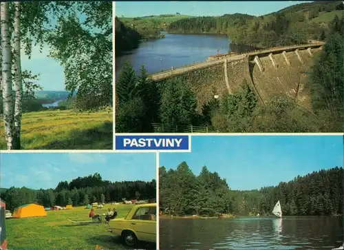 Pastviny Pastviny - údolní přehrada Orlických hor. autokempinky 1980