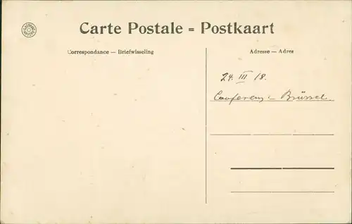 Faim, Folie, Crime/Künstlerkarte "Hunger, Wahnsinn, Verbrechen" Belgien 1918
