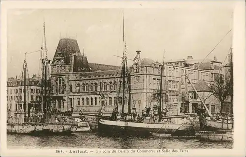 Lorient Lorient    Bassin du Commerce et Salle des Fètes/Hafen, Schiffe 1910