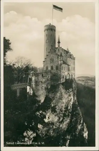 Ansichtskarte Lichtenstein (Württemberg) Schloß 1933