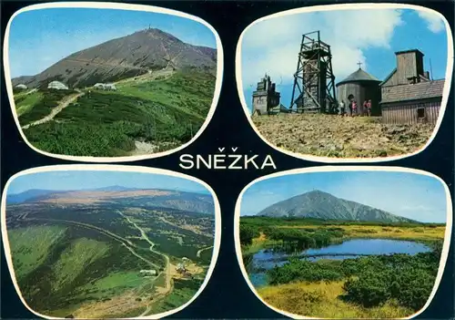 Krummhübel Karpacz Sněžka, Nejvyšší vrchol Krkonoš/Schneekoppe 1990