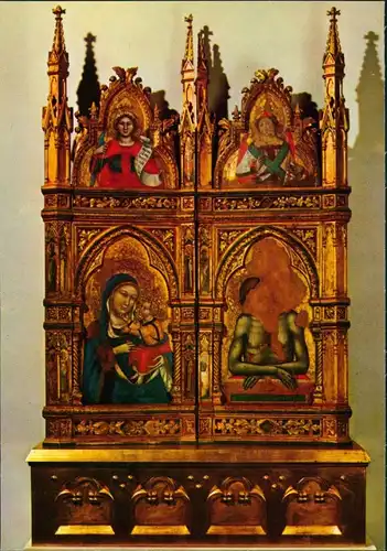 Karlstein Karlštejn Hrad Karlštejn: Tomaso da Modena, oltářni diptych 1990