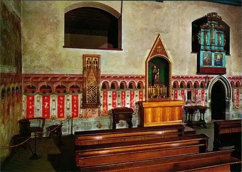 Karlstein Karlštejn Hrad Karlštejn: Interiér kapitulního kostela P. Marie 1989