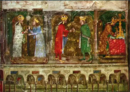 Postcard Karlstein Karlštejn Hrad Karlštejn: Ostatkové scény 1989