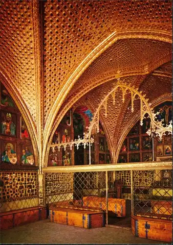 Karlstein Karlštejn Hrad Karlštejn: Interiér kaple sv. Kříže 1989