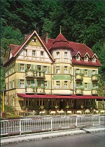 Postcard Herrnskretschen Hřensko Hotel Praha 1979
