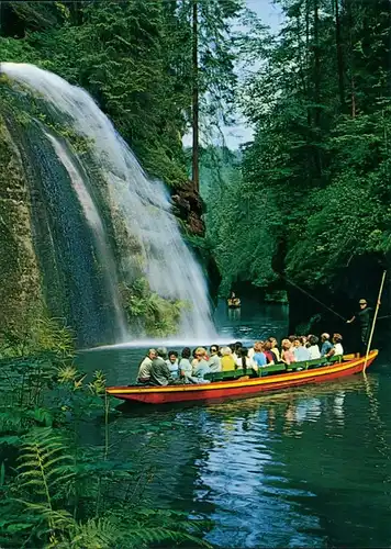 Herrnskretschen Hřensko Vodopád v Tiché soutěsce/Wasserfall iv 1979