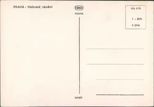 Prag Praha Václavské náměstí/Wenzelplatz  Bus 1976
