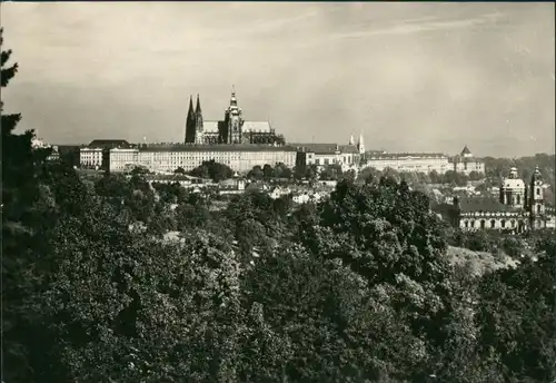 Postcard Prag Praha Pražský hrad s katedrálou sv. Víta 1964